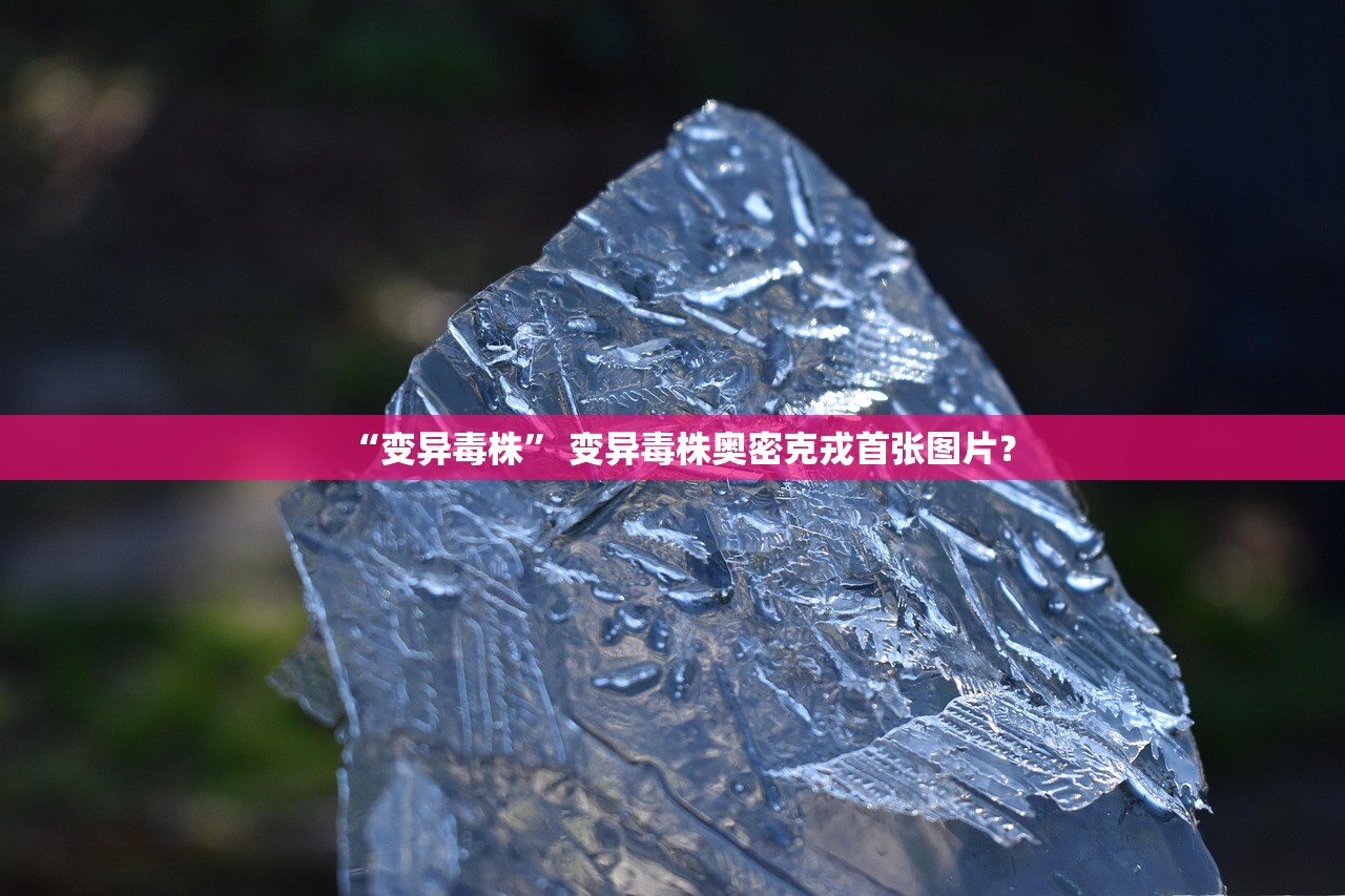 “变异毒株” 变异毒株奥密克戎首张图片？
