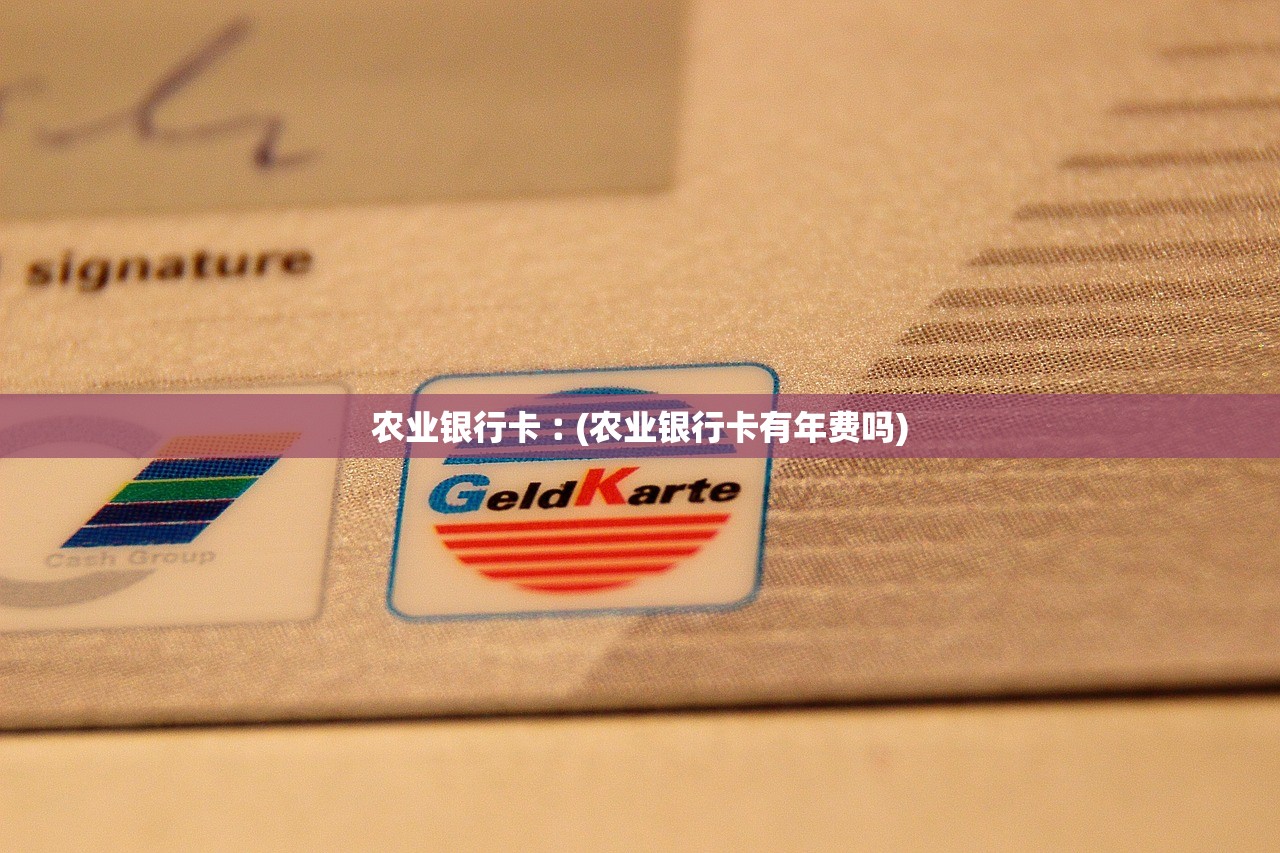 农业银行卡︰(农业银行卡有年费吗)