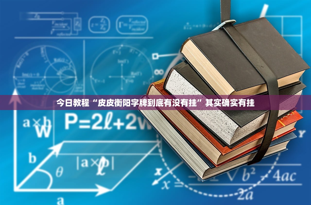 今日教程“皮皮衡阳字牌到底有没有挂”其实确实有挂