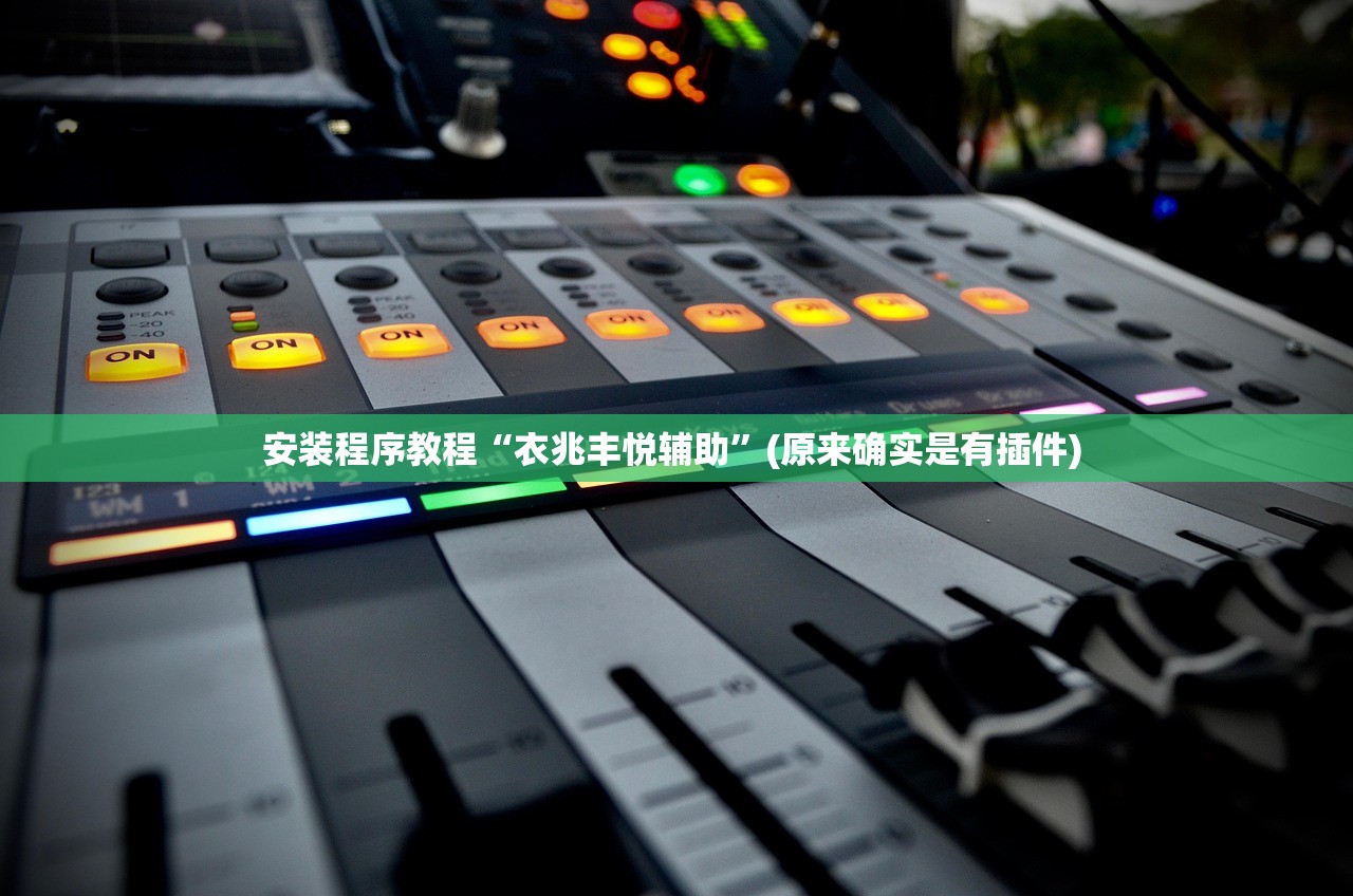 安装程序教程“衣兆丰悦辅助”(原来确实是有插件) 