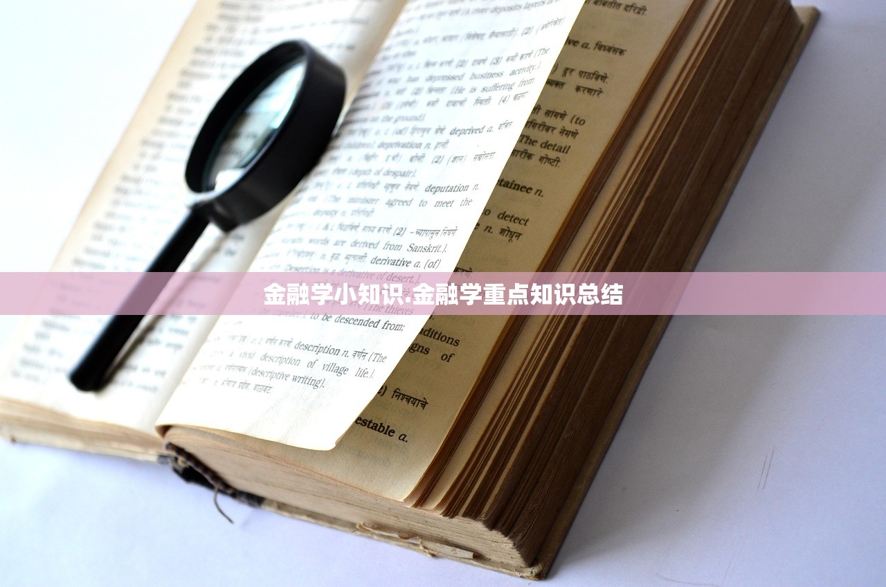 金融学小知识.金融学重点知识总结