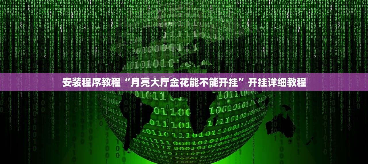 安装程序教程“月亮大厅金花能不能开挂”开挂详细教程