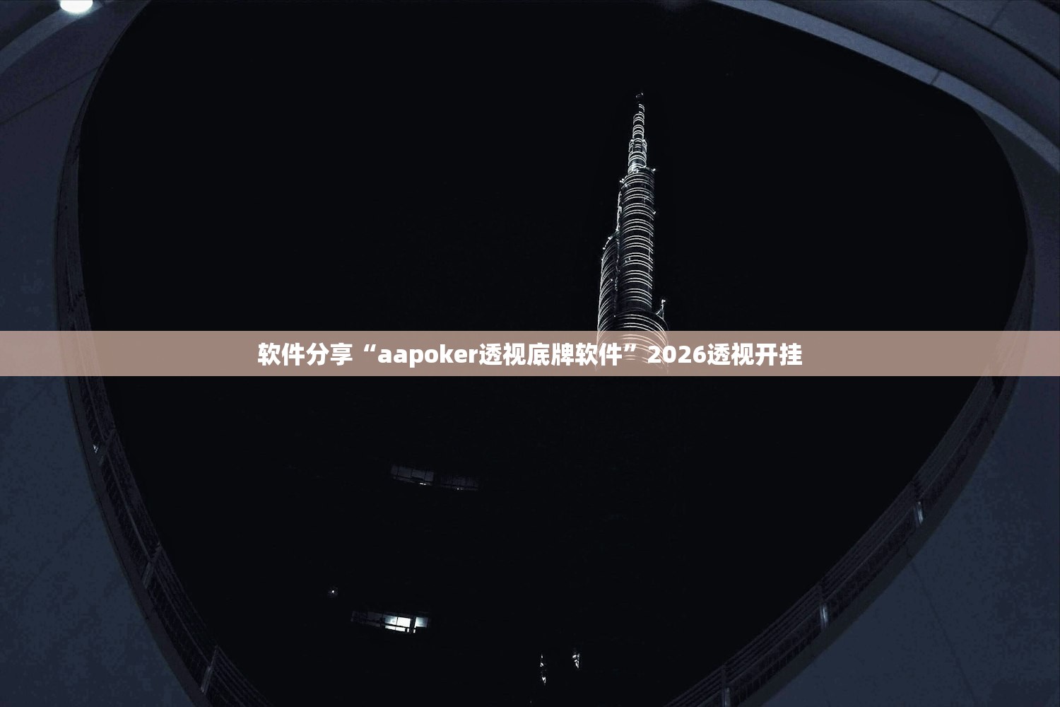 软件分享“aapoker透视底牌软件”2026透视开挂
