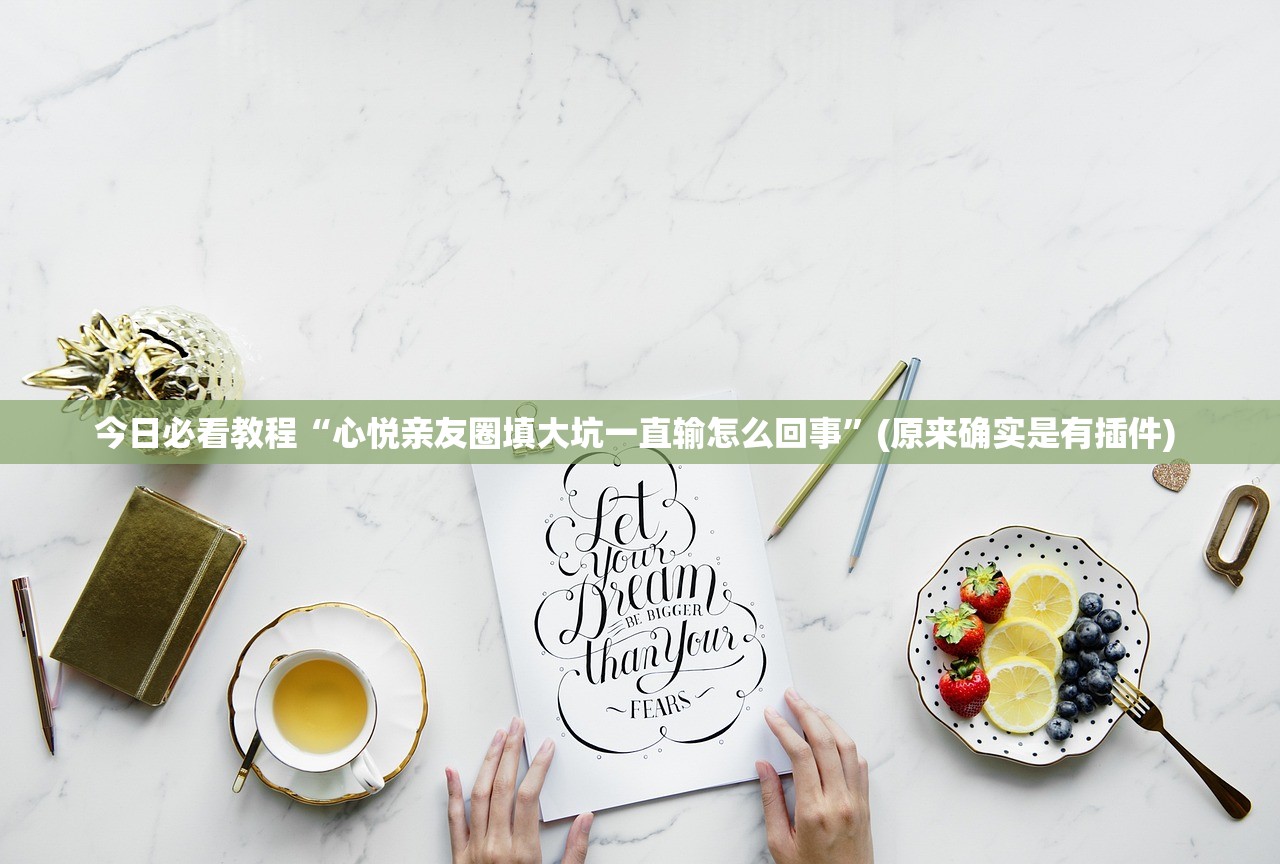 今日必看教程“心悦亲友圈填大坑一直输怎么回事”(原来确实是有插件) 