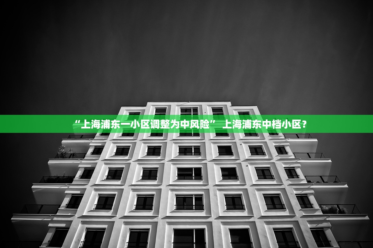 “上海浦东一小区调整为中风险” 上海浦东中档小区？