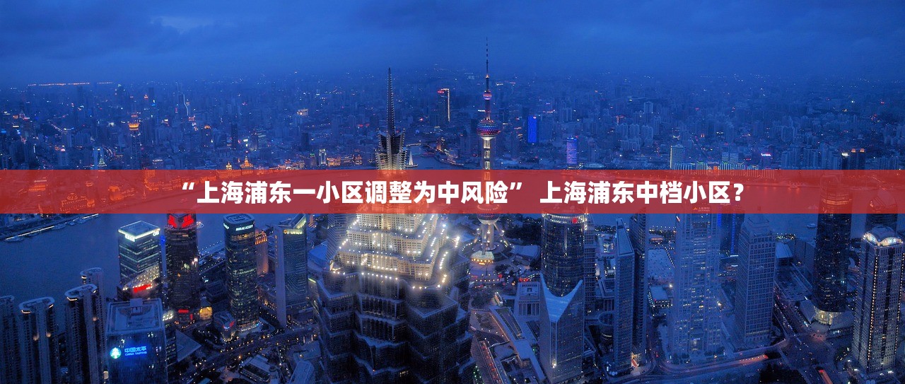 “上海浦东一小区调整为中风险” 上海浦东中档小区？